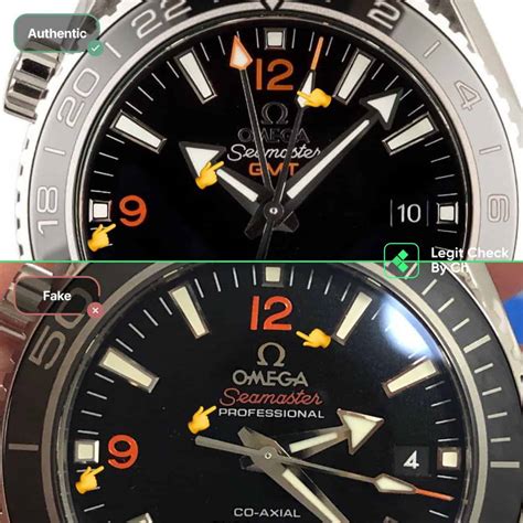 omega seamaster orange fake|how to identify omega watch.